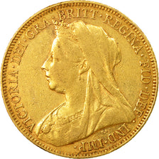 Monnaie, Grande-Bretagne, Victoria, Sovereign, 1901, TTB, Or, KM:785