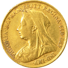 Münze, Großbritannien, Victoria, 1/2 Sovereign, 1895, SS, Gold, KM:784