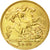 Moneda, Gran Bretaña, Edward VII, 1/2 Sovereign, 1909, MBC, Oro, KM:804