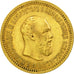 Moneda, Rusia, Alexander III, 5 Roubles, 1889, St. Petersburg, MBC+, Oro, KM:42