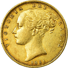 Münze, Großbritannien, Victoria, Sovereign, 1851, SS, Gold, KM:736.1