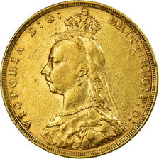 Moeda, Grã-Bretanha, Victoria, Sovereign, 1892, EF(40-45), Dourado, KM:767