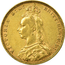 Munten, Groot Bretagne, Victoria, Sovereign, 1890, ZF, Goud, KM:767