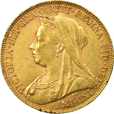 Münze, Großbritannien, Victoria, Sovereign, 1899, SS+, Gold, KM:785