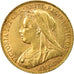 Moeda, Grã-Bretanha, Victoria, Sovereign, 1900, AU(55-58), Dourado, KM:785