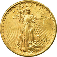 Monnaie, États-Unis, Saint-Gaudens, $20, Double Eagle, 1914, San Francisco