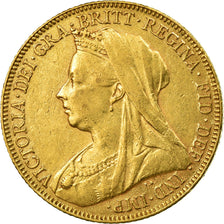 Moneta, Gran Bretagna, Victoria, Sovereign, 1901, BB+, Oro, KM:785