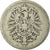 Moneda, ALEMANIA - IMPERIO, Wilhelm I, Mark, 1880, Darmstadt, BC+, Plata, KM:7
