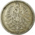 Moneda, ALEMANIA - IMPERIO, Wilhelm I, Mark, 1882, Hambourg, BC+, Plata, KM:7