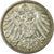 Moneta, NIEMCY - IMPERIUM, Wilhelm II, Mark, 1915, Karlsruhe, MS(60-62), Srebro