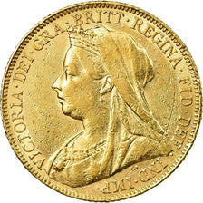 Moneta, Gran Bretagna, Victoria, Sovereign, 1900, BB+, Oro, KM:785