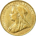 Moneda, Gran Bretaña, Victoria, Sovereign, 1900, MBC+, Oro, KM:785