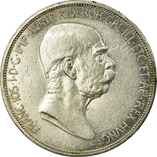 Coin, Austria, Franz Joseph I, 5 Corona, 1909, AU(50-53), Silver, KM:2814