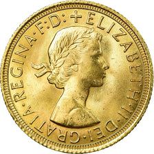 Moneda, Gran Bretaña, Elizabeth II, Sovereign, 1964, EBC, Oro, KM:908