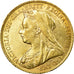 Coin, Great Britain, Victoria, Sovereign, 1900, AU(50-53), Gold, KM:785