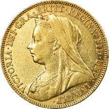 Munten, Groot Bretagne, Victoria, Sovereign, 1901, ZF+, Goud, KM:785