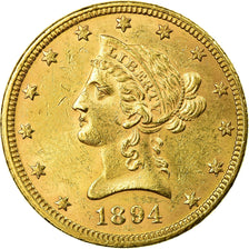 Münze, Vereinigte Staaten, Coronet Head, $10, Eagle,1894,Philadelphia,SS+,KM 102