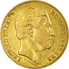 Munten, België, Leopold I, 20 Francs, 20 Frank, 1865, ZF+, Goud, KM:23