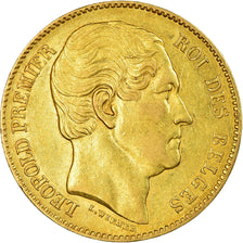 Munten, België, Leopold I, 20 Francs, 20 Frank, 1865, ZF+, Goud, KM:23