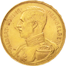 Bélgica, 20 Francs, 20 Frank, 1914, Oro, KM:79