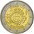 Holandia, 2 Euro, 10 years euro, 2012, MS(63), Bimetaliczny