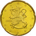 Finland, 20 Euro Cent, 2008, MS(63), Brass, KM:127