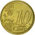 Luxemburg, 10 Euro Cent, 2008, UNZ, Messing, KM:89