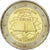 Austria, 2 Euro, Traité de Rome 50 ans, 2007, Vienna, MS(63), Bimetaliczny