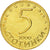 Moneta, Bulgaria, 5 Stotinki, 2000, FDC, Acciaio placcato in bronzo, KM:239