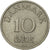 Monnaie, Danemark, Frederik IX, 10 Öre, 1957, Copenhagen, SUP+, Copper-nickel