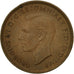 Coin, Great Britain, George VI, Farthing, 1946, VF(30-35), Bronze, KM:843