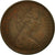 Moneta, Gran Bretagna, Elizabeth II, 1/2 New Penny, 1976, MB+, Bronzo, KM:914