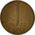 Coin, Netherlands, Juliana, Cent, 1972, AU(50-53), Bronze, KM:180