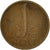 Coin, Netherlands, Juliana, Cent, 1962, EF(40-45), Bronze, KM:180