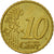 REPUBLIKA IRLANDII, 10 Euro Cent, 2002, Sandyford, EF(40-45), Mosiądz, KM:35