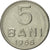 Coin, Romania, 5 Bani, 1966, AU(55-58), Nickel Clad Steel, KM:92