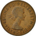 Coin, Great Britain, Elizabeth II, Penny, 1965, EF(40-45), Bronze, KM:897