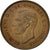 Coin, Great Britain, George VI, Farthing, 1944, AU(55-58), Bronze, KM:843