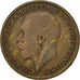 Coin, Great Britain, George V, 1/2 Penny, 1919, VF(20-25), Bronze, KM:809