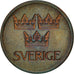 Munten, Zweden, Gustaf VI, 5 Öre, 1973, ZF+, Bronze, KM:845