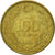 Moneda, Turquía, 100 Lira, 1989, MBC, Aluminio - bronce, KM:988
