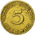 Münze, Bundesrepublik Deutschland, 5 Pfennig, 1949, Karlsruhe, SS, Brass Clad