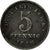 Coin, GERMANY - EMPIRE, 5 Pfennig, 1918, VF(30-35), Iron, KM:19