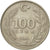 Moneda, Turquía, 100 Lira, 1986, MBC, Cobre - níquel - cinc, KM:967