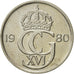 Munten, Zweden, Carl XVI Gustaf, 50 Öre, 1980, PR, Copper-nickel, KM:855