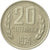Moneda, Bulgaria, 20 Stotinki, 1974, MBC, Níquel - latón, KM:88