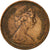 Moneta, Gran Bretagna, Elizabeth II, 1/2 New Penny, 1974, MB, Bronzo, KM:914