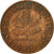 Moneta, Niemcy - RFN, Pfennig, 1950, Karlsruhe, VF(20-25), Miedź platerowana