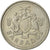 Moneda, Barbados, 25 Cents, 1990, Franklin Mint, EBC, Cobre - níquel, KM:13