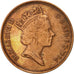 Monnaie, Grande-Bretagne, Elizabeth II, 2 Pence, 1994, TTB+, Copper Plated